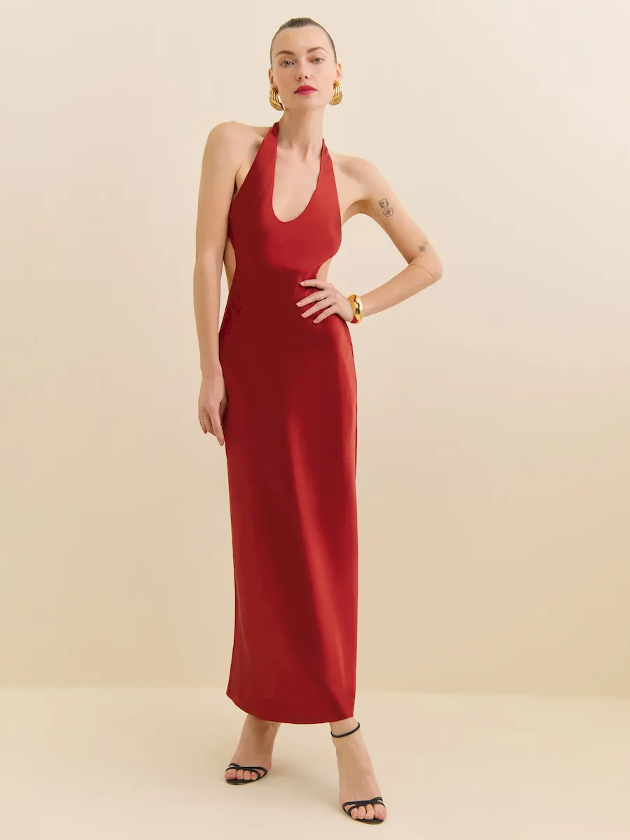 Cacio Silk Dress - Image 4
