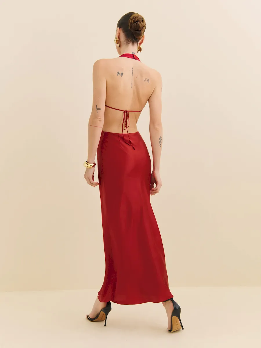 Cacio Silk Dress - Image 5
