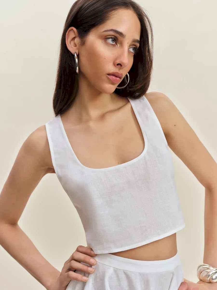Kylie Linen Top