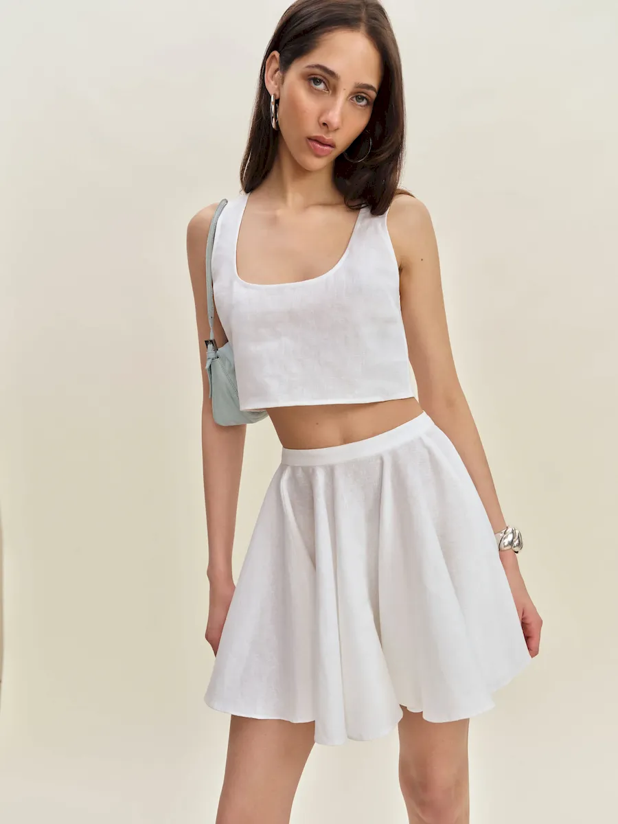 Kylie Linen Top - Image 4