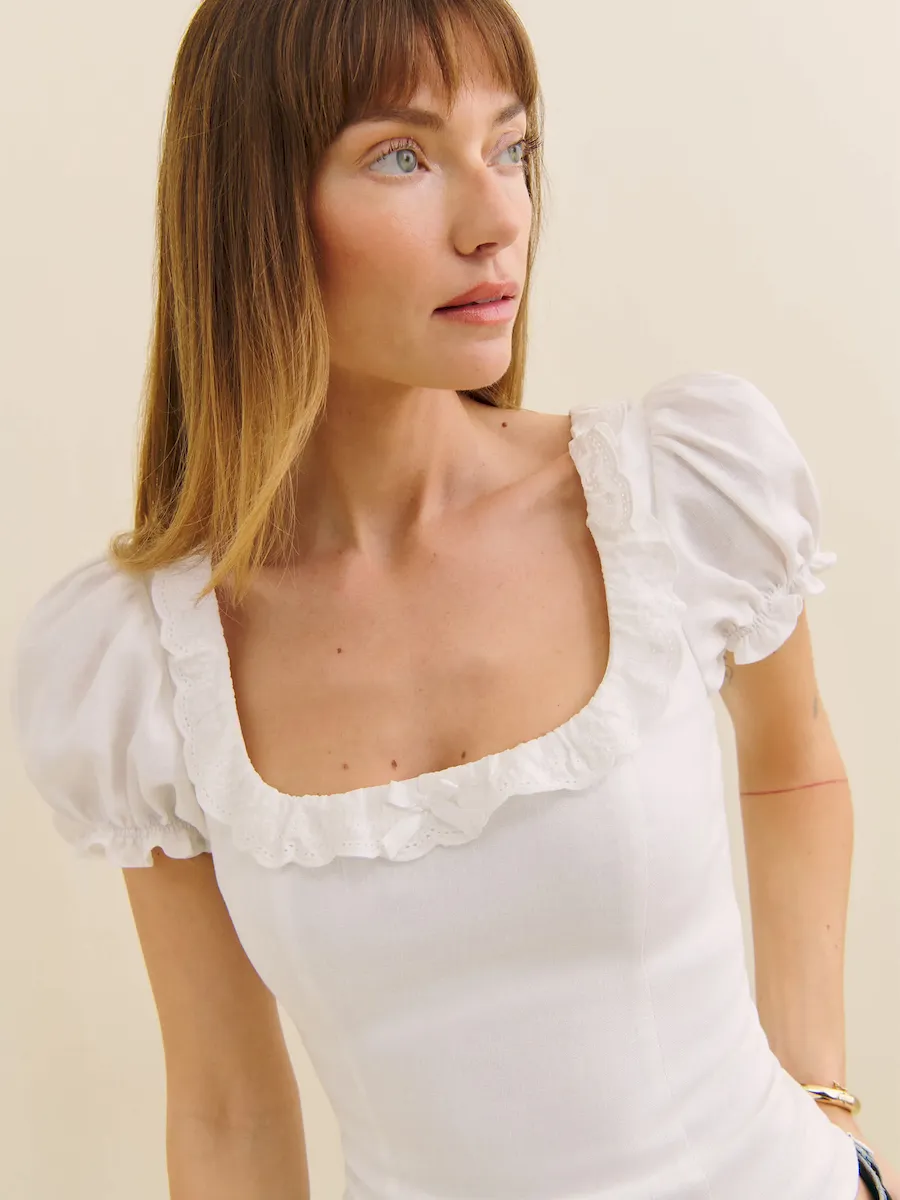 Alice Linen Top - Image 2