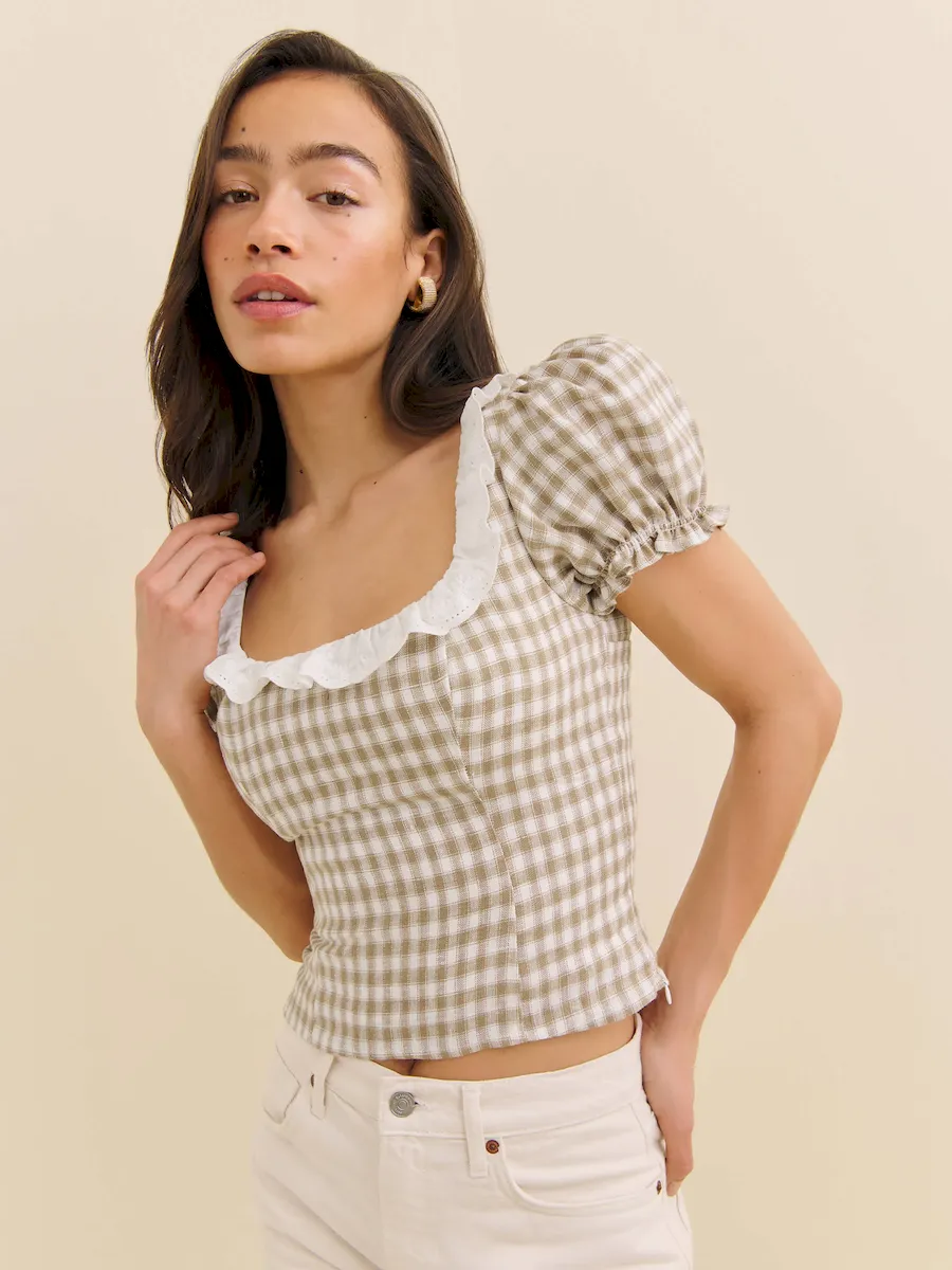 Alice Linen Top - Image 3