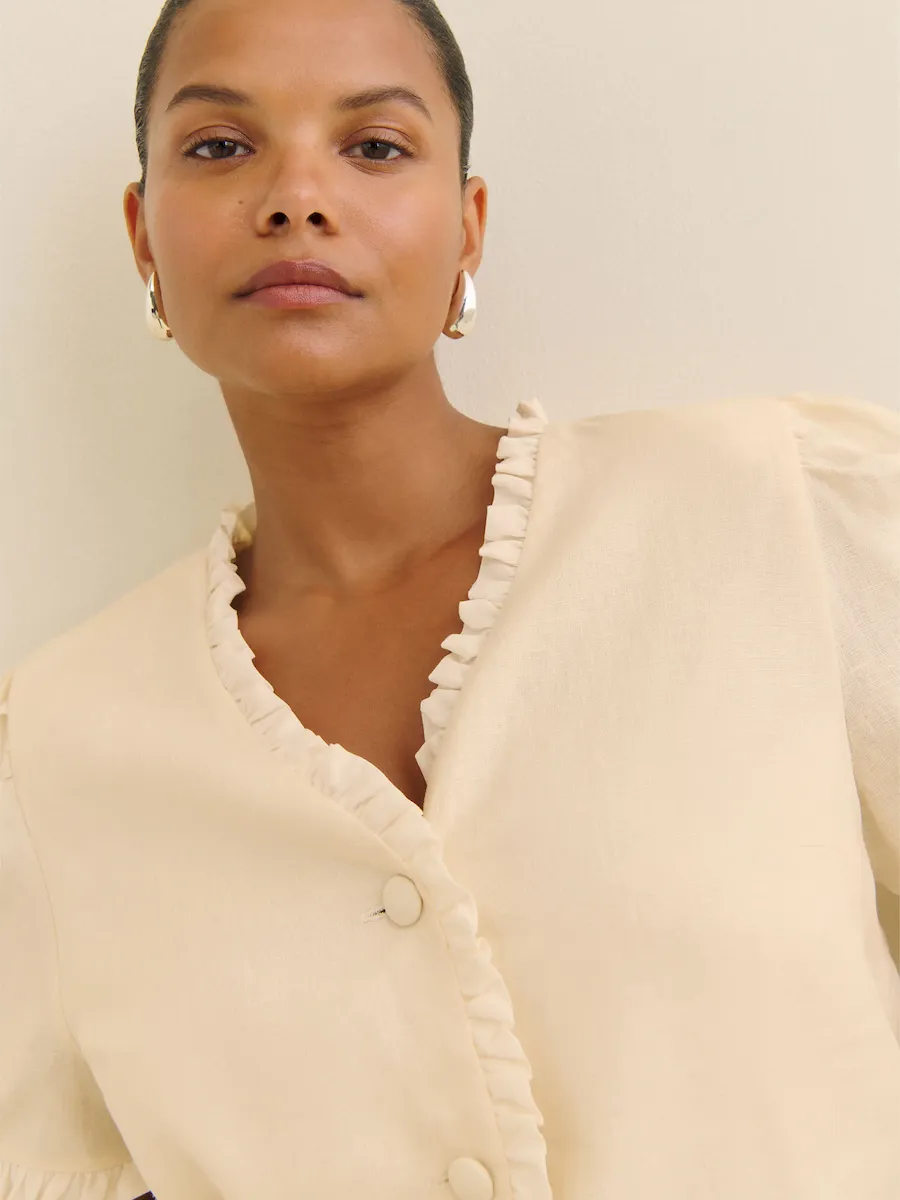 Bess Linen Top Es - Image 2