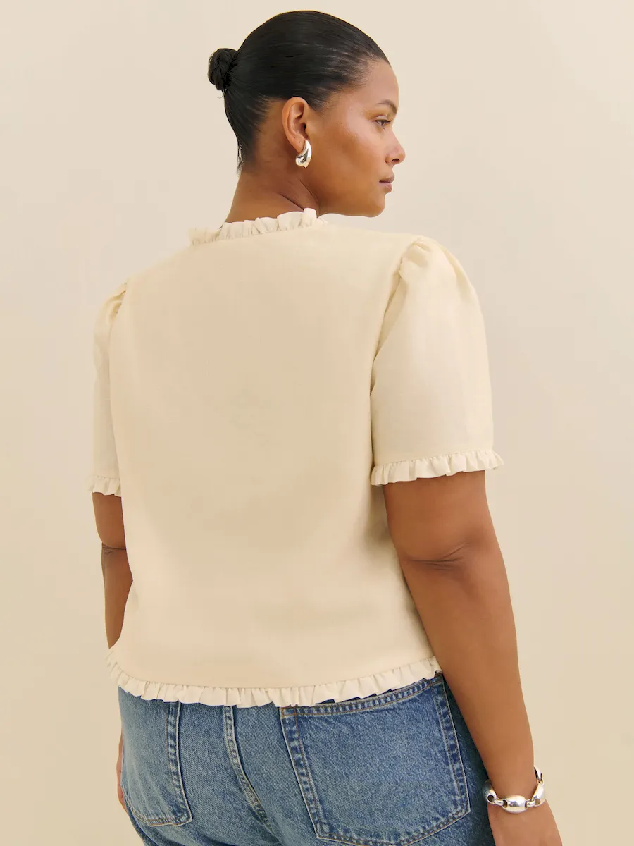 Bess Linen Top Es - Image 4
