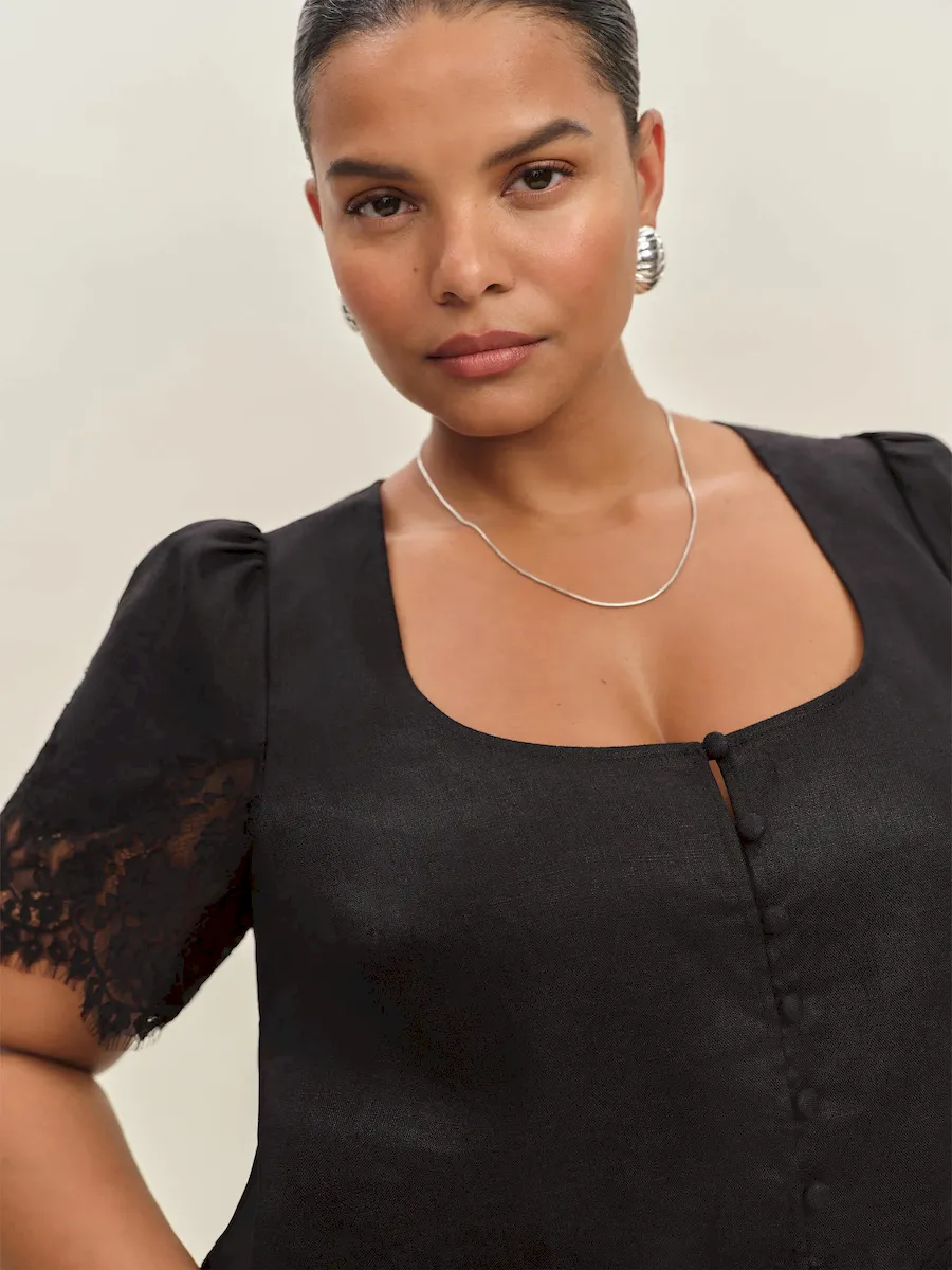 Josie Linen Top Es - Image 2