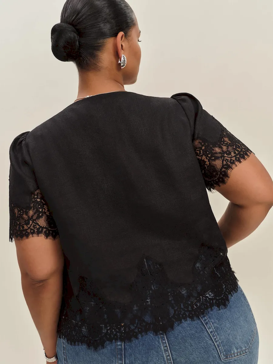 Josie Linen Top Es - Image 3