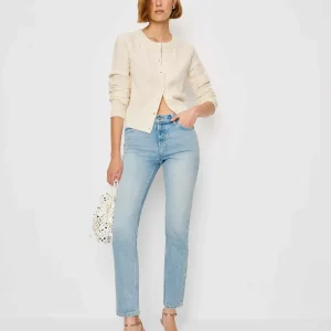 Luca Stretch Low Rise Slim Straight Cropped Jeans
