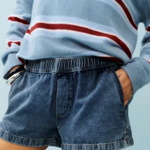 Theo Low Rise 2.5 Pull On Denim Shorts