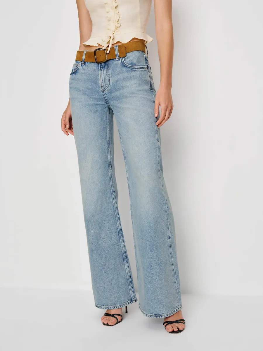 Kara Low Rise Loose Flare Jeans - Image 2