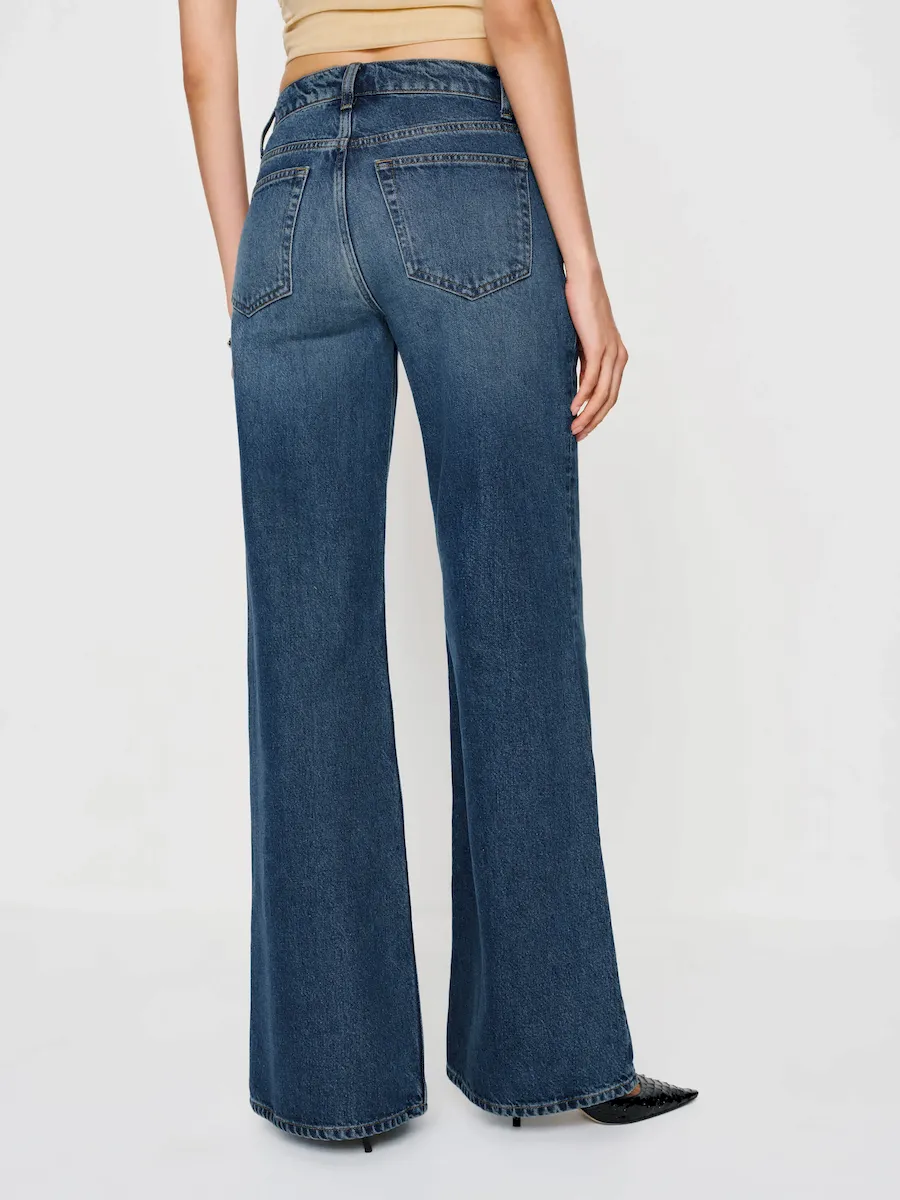 Kara Low Rise Loose Flare Jeans - Image 3
