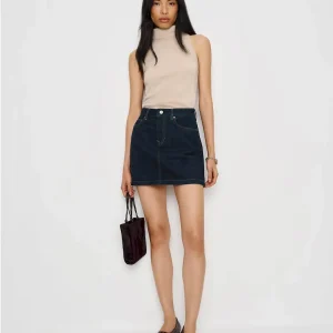 Rue High Rise Denim Mini Skirt