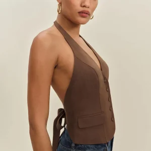 Aida Linen Vest