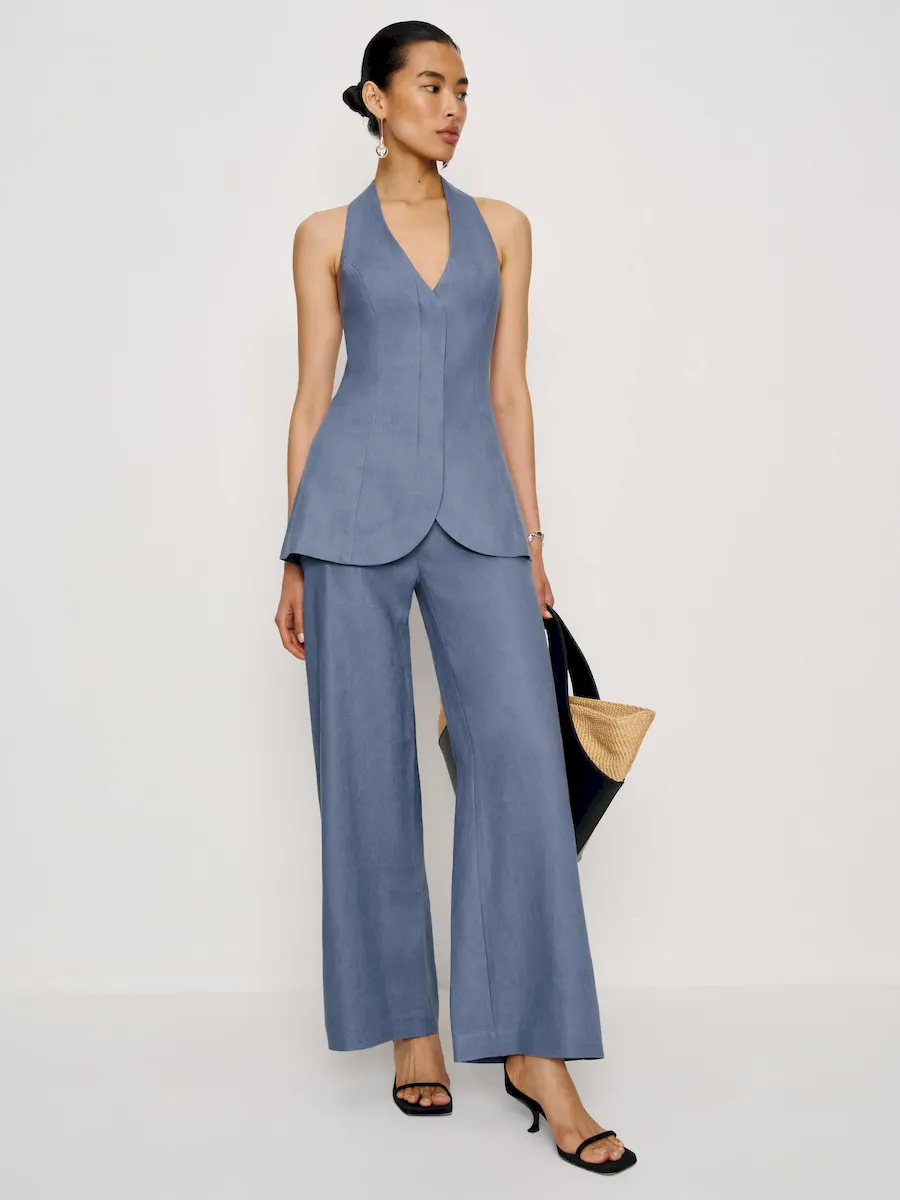 Clove Linen Two Piece