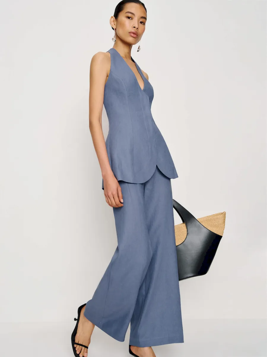 Clove Linen Two Piece - Image 3