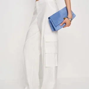 Vida Poplin Low Rise Cargo Pant