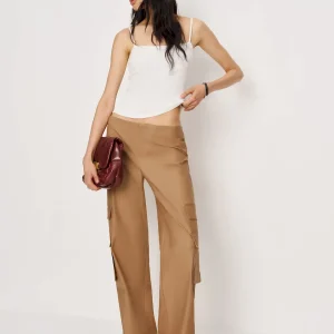 Vida Poplin Low Rise Cargo Pant