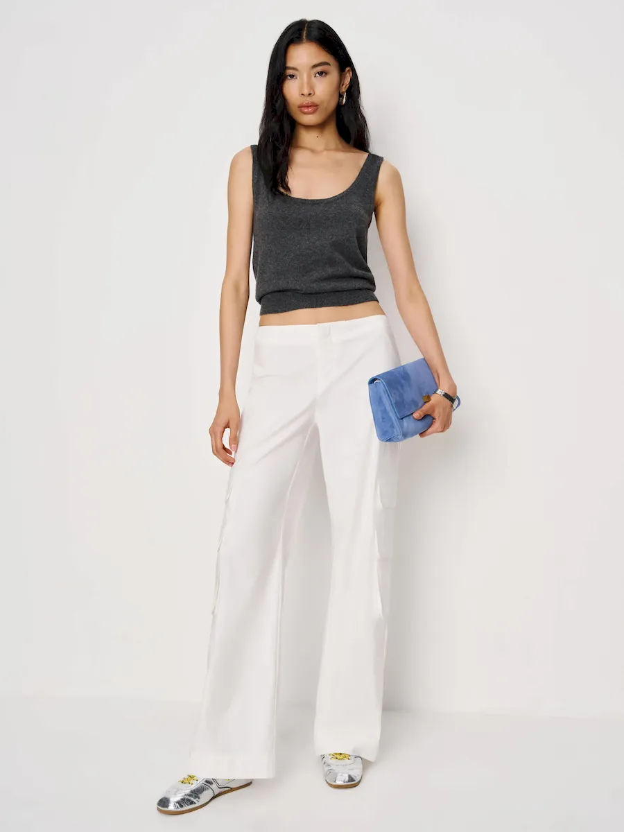 Vida Poplin Low Rise Cargo Pant - Image 3