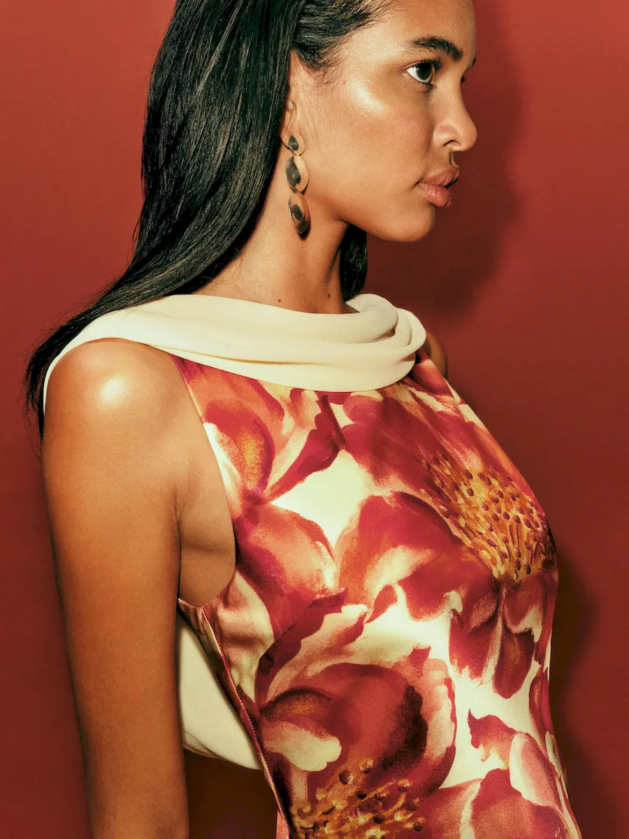 Jonelle Silk Dress - Image 4