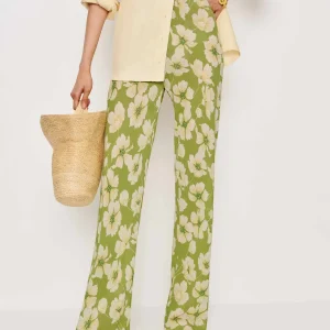 Gale Sheer Mid Rise Bias Pant