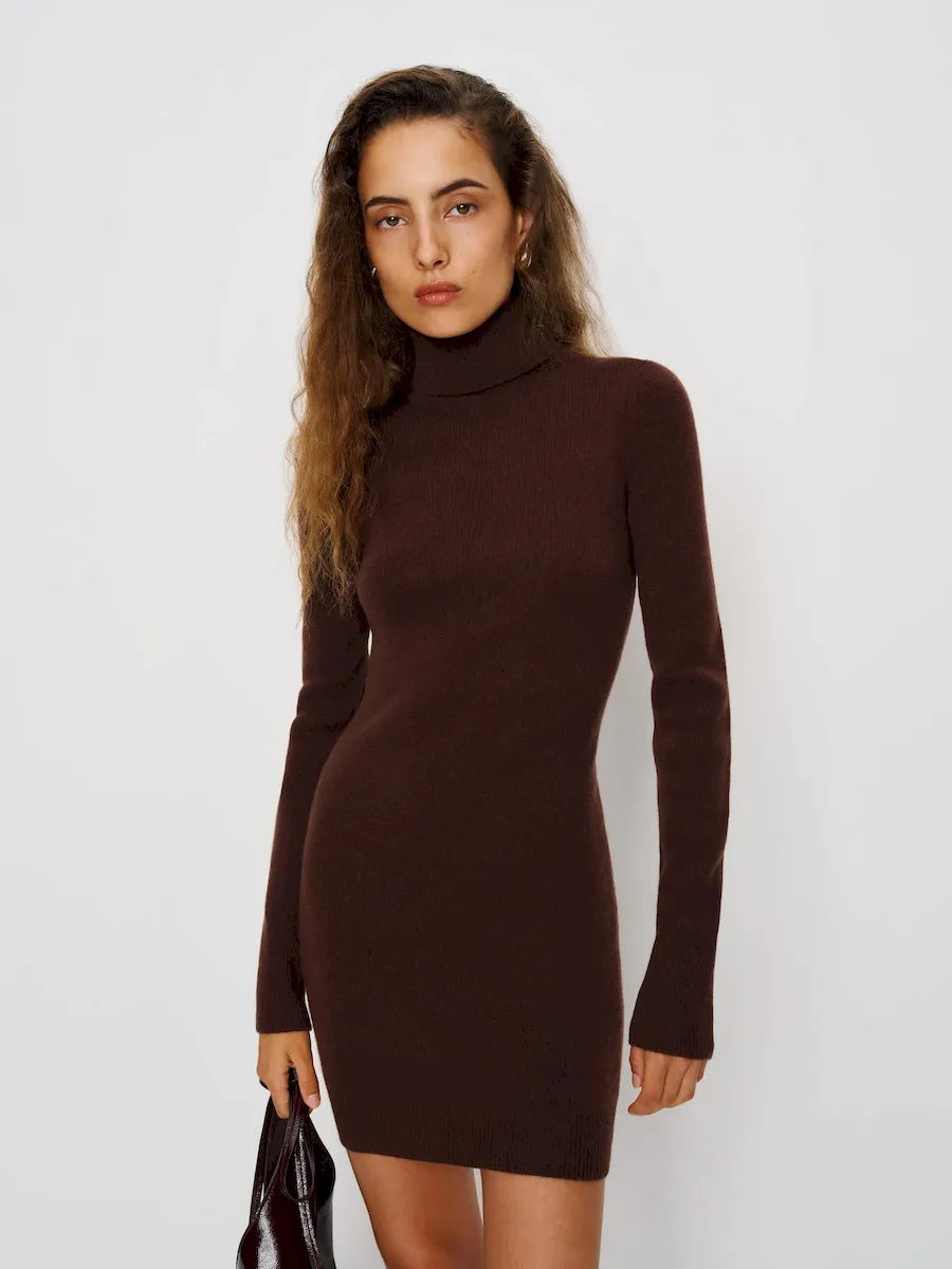 Helly Cashmere Turtleneck Dress - Image 6