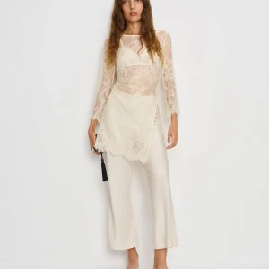 Gale Satin Mid Rise Capri Pant