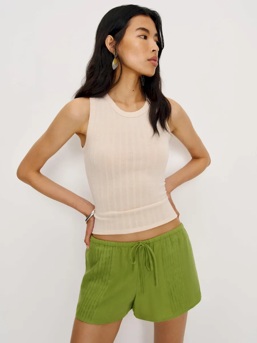 Hannah Linen Low Rise Short - Image 2