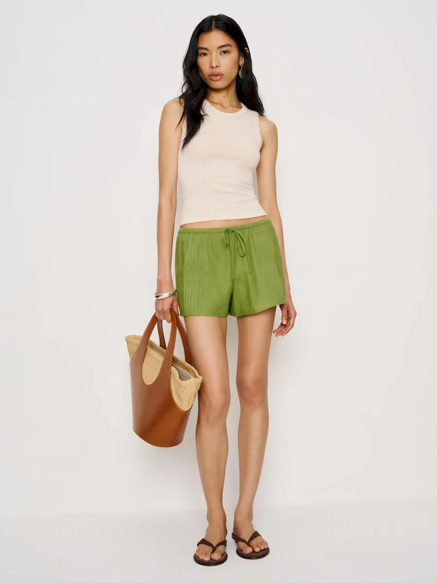 Hannah Linen Low Rise Short - Image 3
