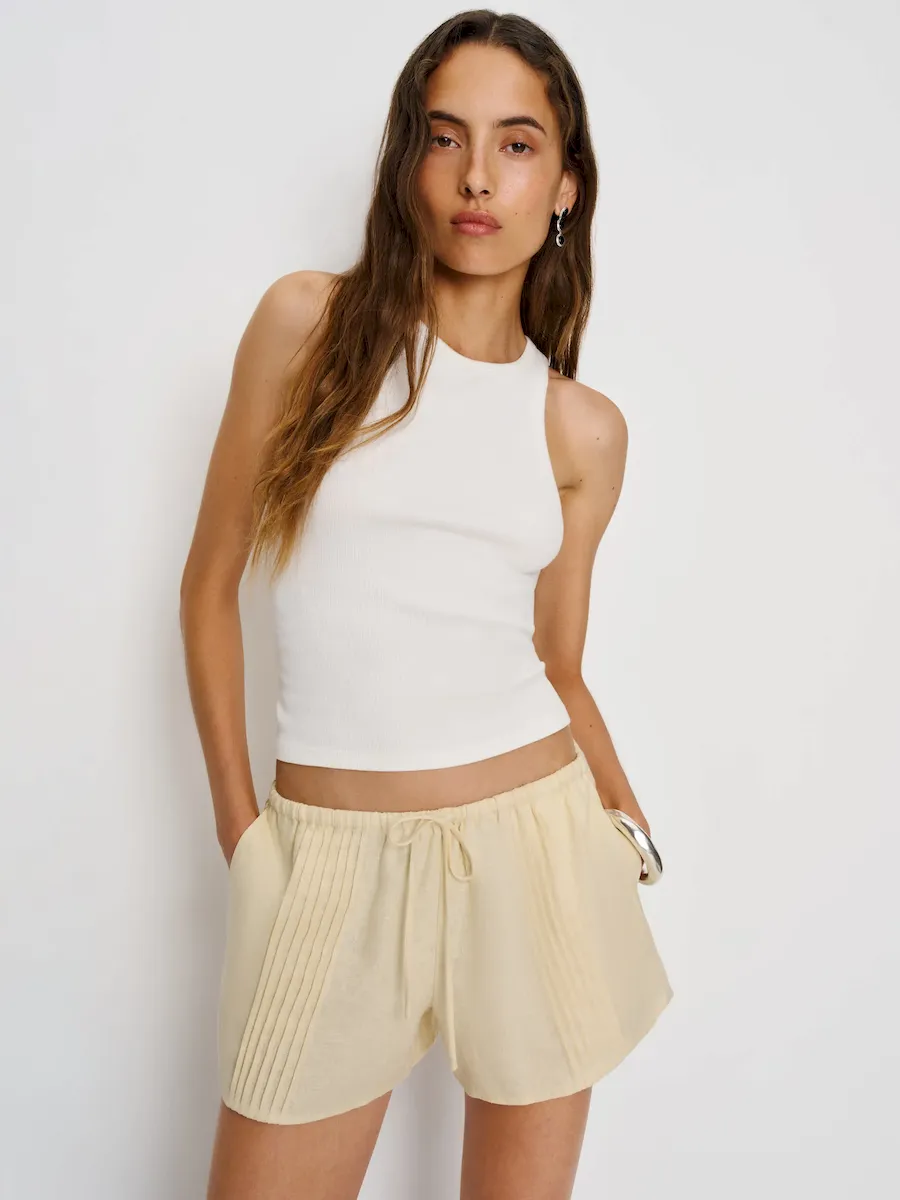 Hannah Linen Low Rise Short - Image 4